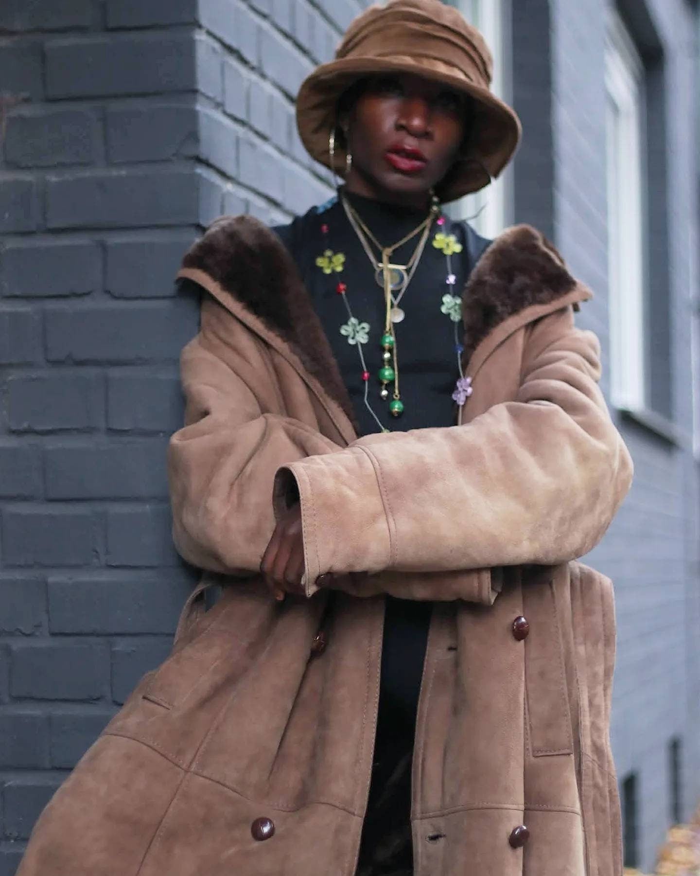 Outlets Vintage Shearling Coat