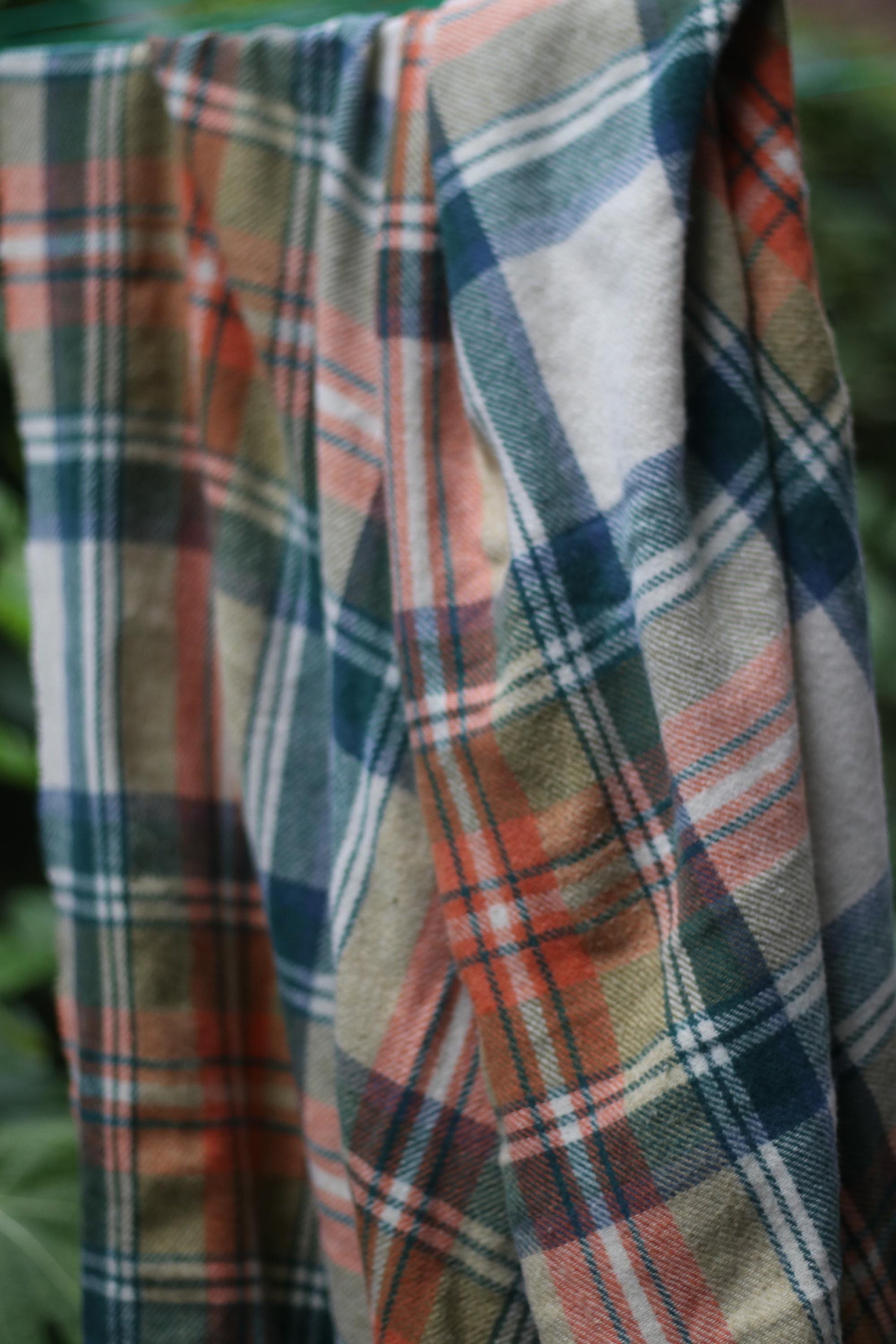 Matthew Goodman Oversized Scarf | Vintage Blanket Checkered Scarf| Men's Oversized Plaid Scarf with Fringes