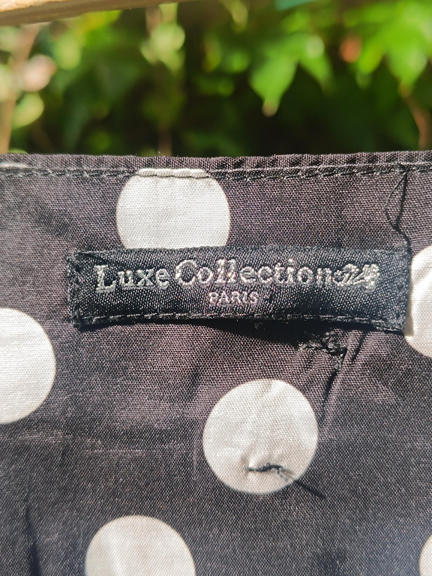 90s Polka Dotted Blouse| Vintage Luxe Collection 24 Paris Blouse| Sleeveless Black and White Blouse| Minimalist Sleeveless Shirt