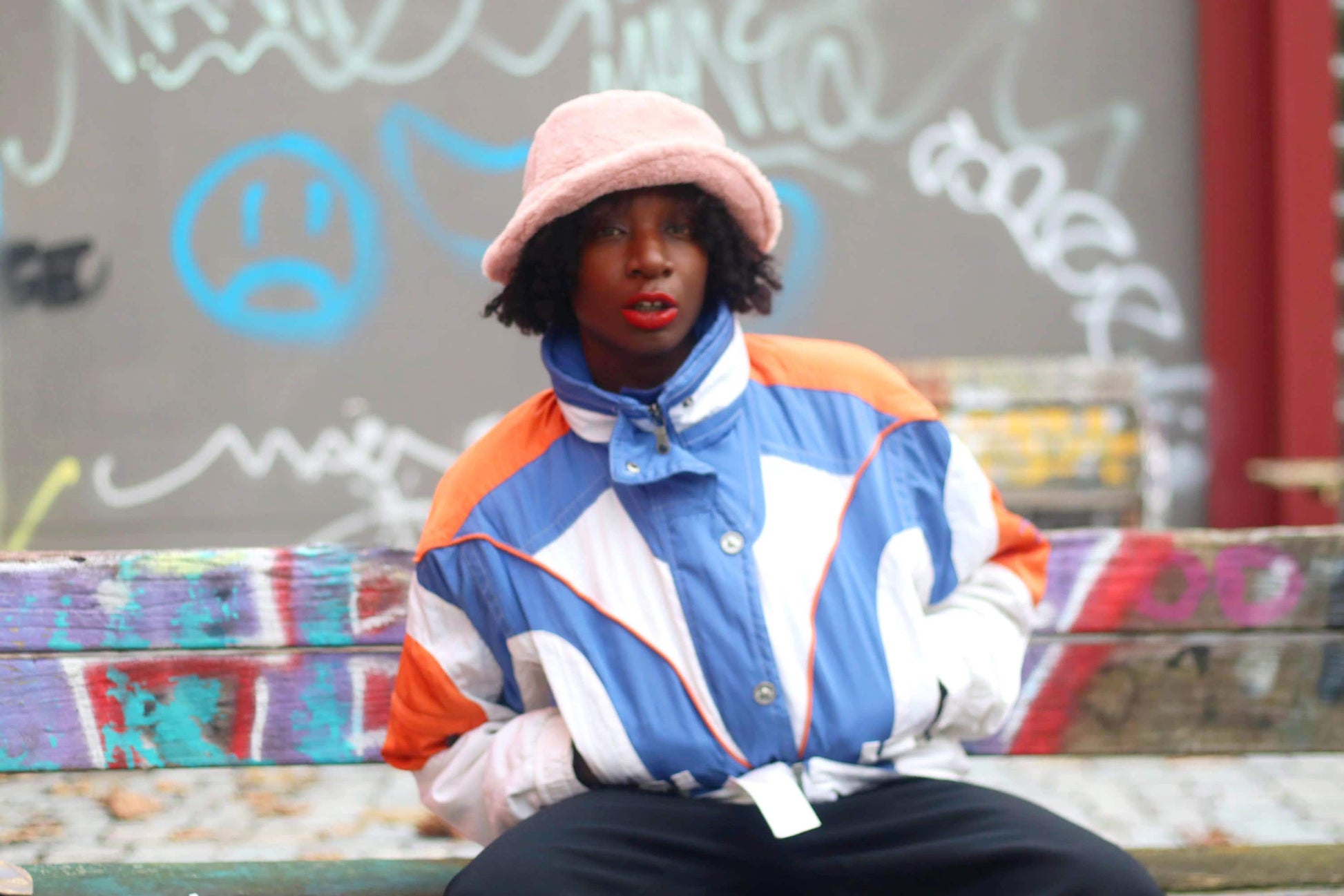 Vintage Spyder Moto Jacket| 90s Womens Rare Motorcycle inspired Jacket in Orange and White