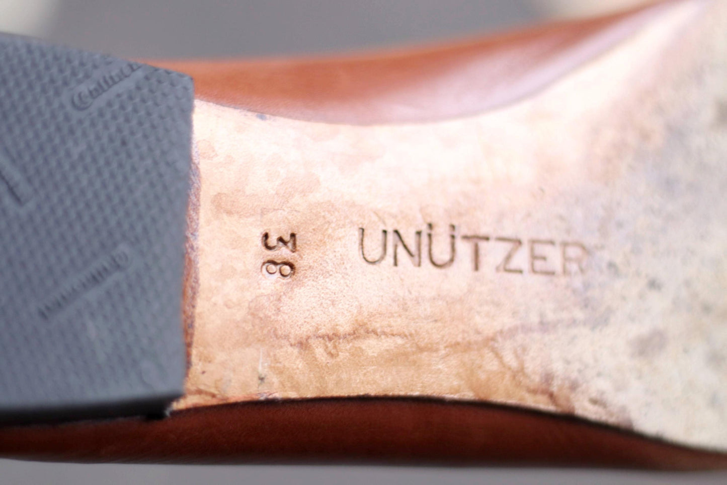 UNÜTZER Ballerina Shoes| Vintage Genuine leather Brown High-quality Women's Shoes