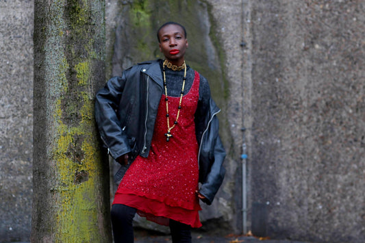 90s Silk Slip Dress| Vintage Sequinned Red Festive Party Dress| Women's Tiered Christmas Dress