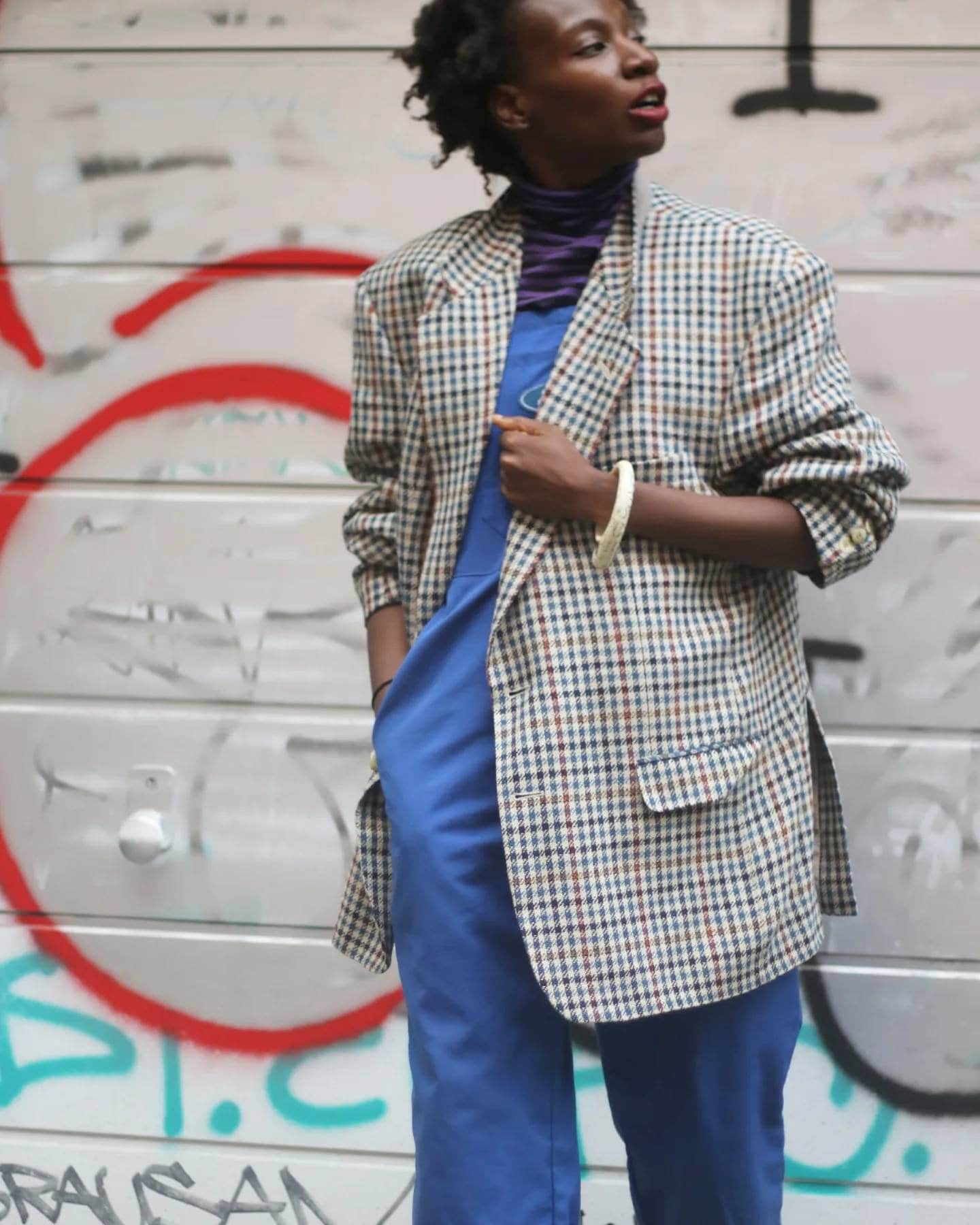 Vintage DAKS London Checkered Blazer| 90s Tailored Unisex Blazer