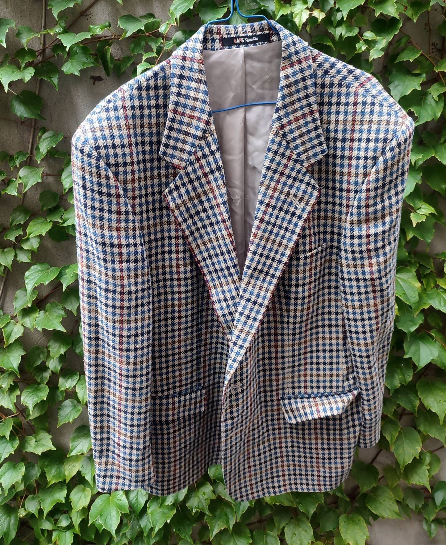 Vintage DAKS London Checkered Blazer| 90s Tailored Unisex Blazer