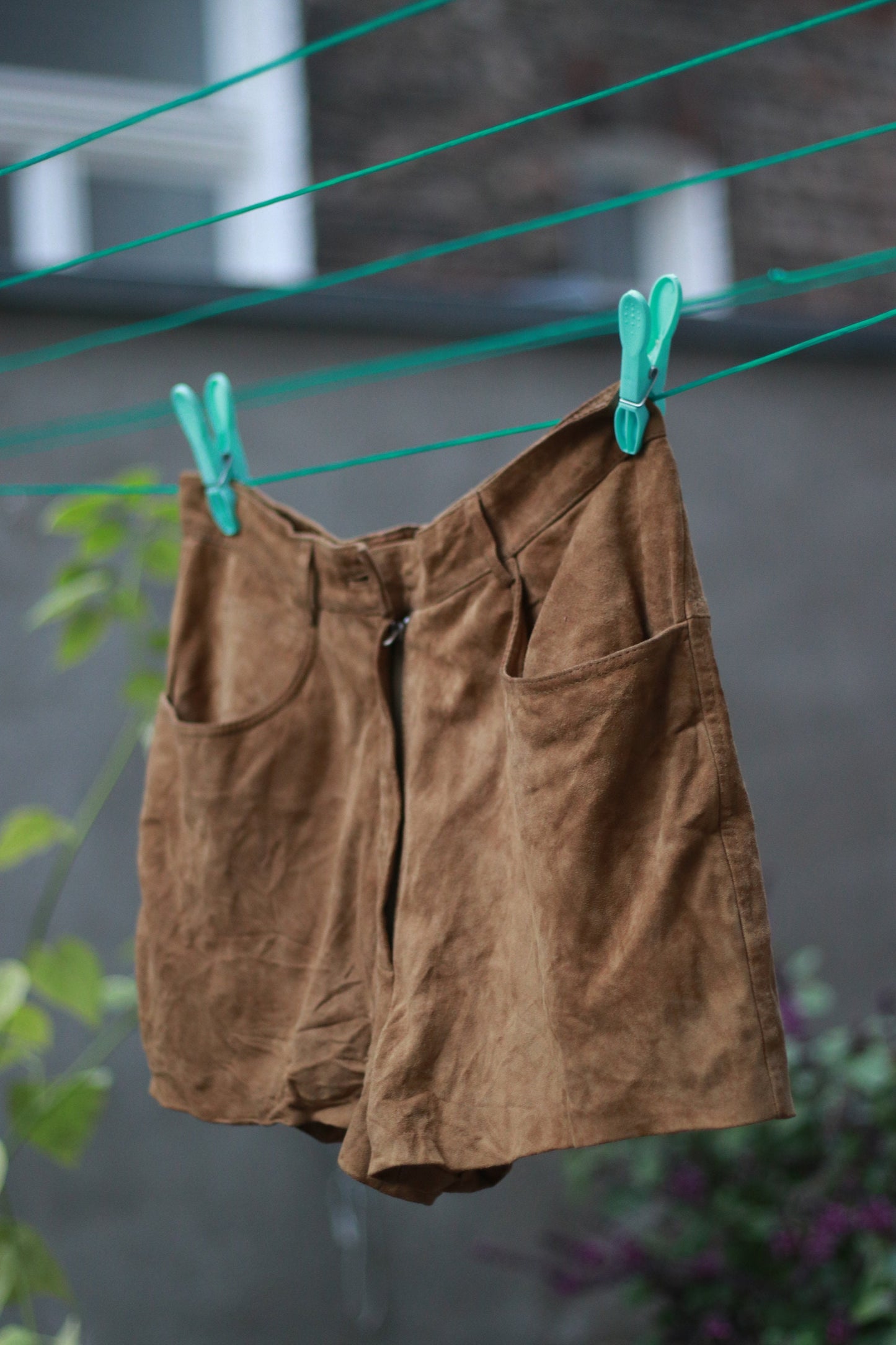 Vintage Episode Suede Shorts y2k brown leather shorts summer festival