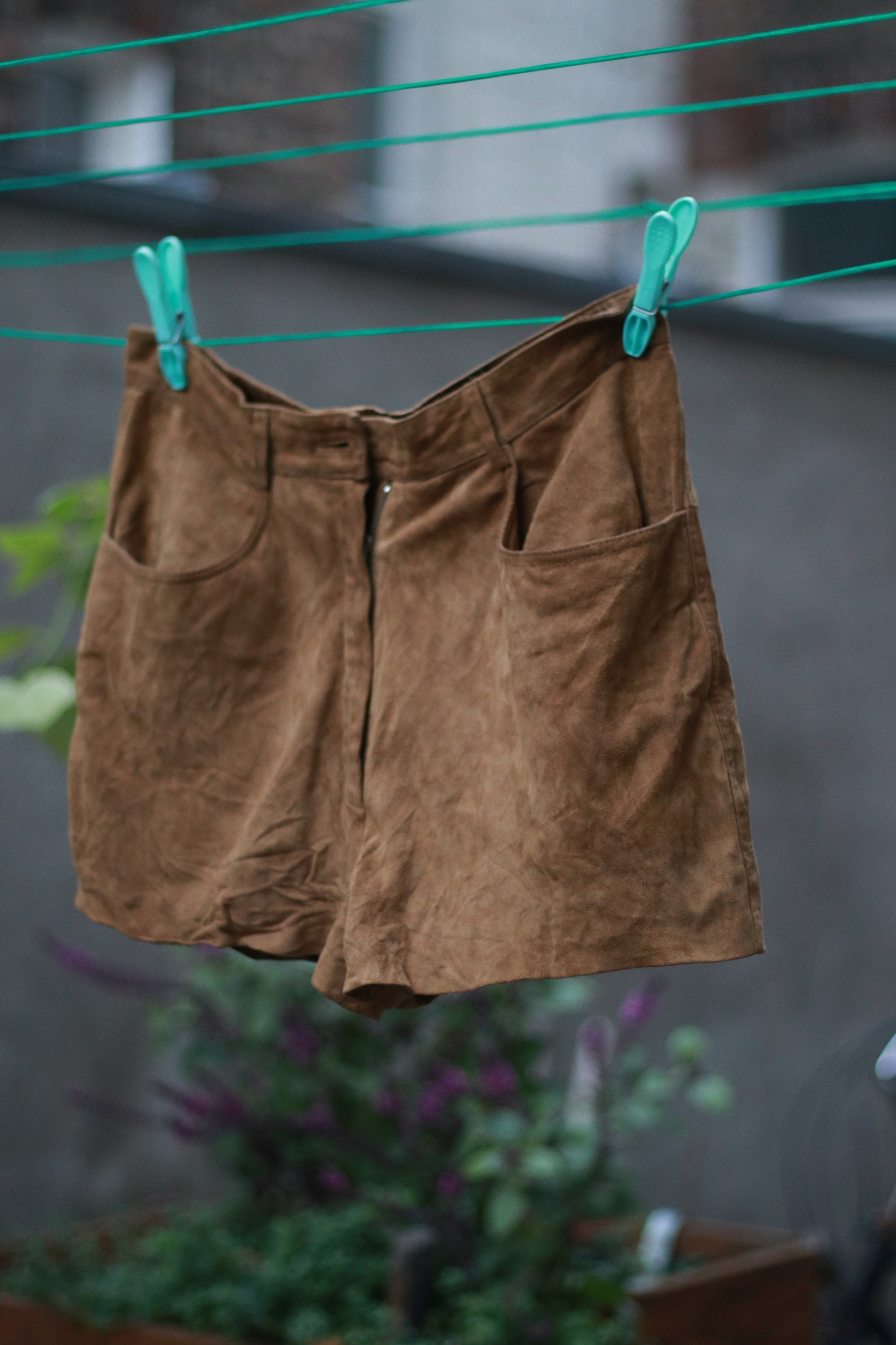 Vintage Episode Suede Shorts y2k brown leather shorts summer festival