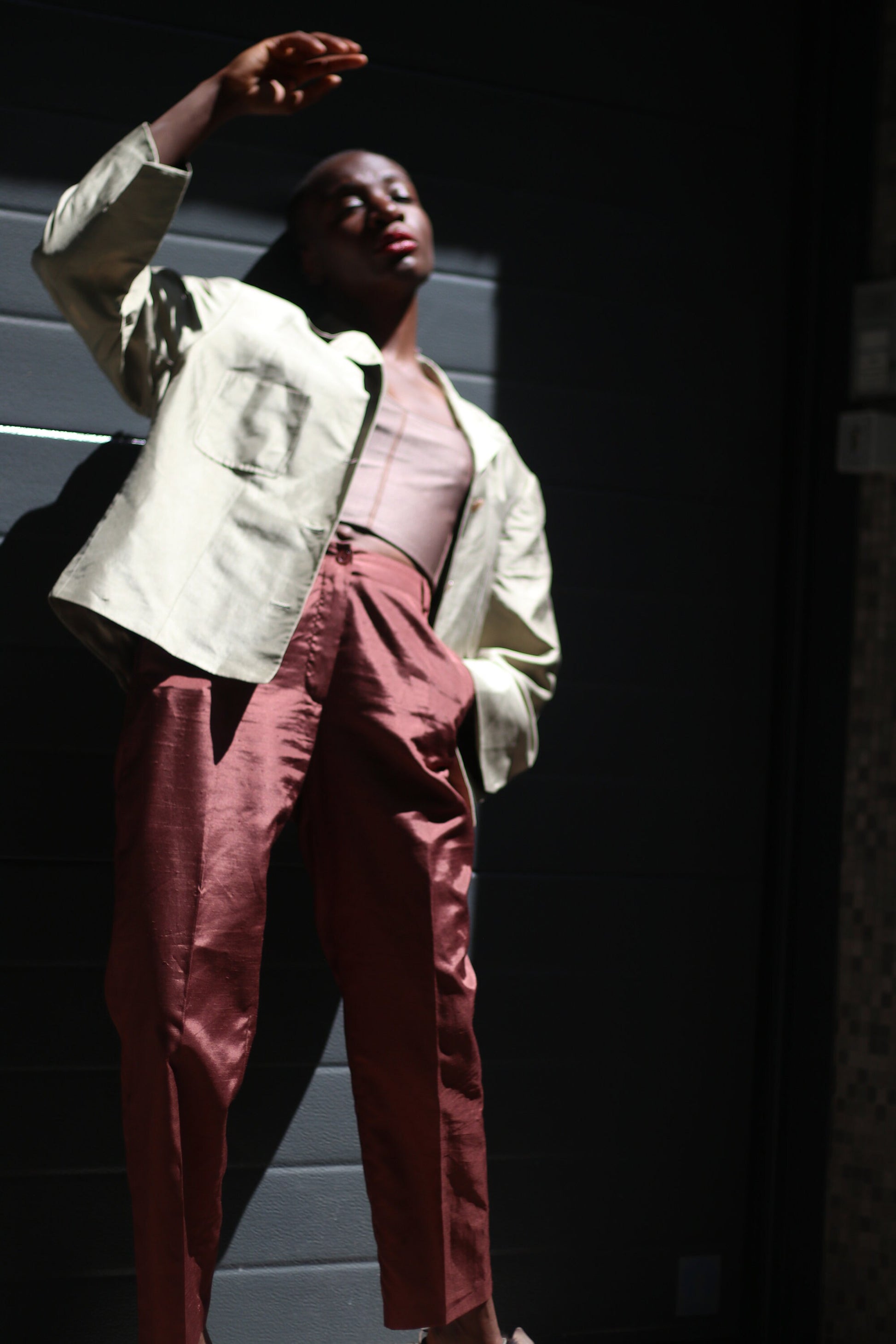 Vintage Marc Aurel Trousers |90s bold tailored pants| Burgundy tapered workwear pants