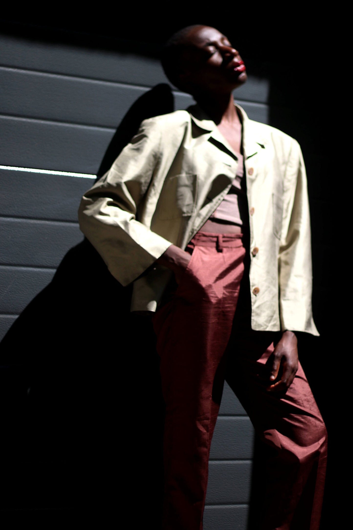 Vintage Marc Aurel Trousers |90s bold tailored pants| Burgundy tapered workwear pants