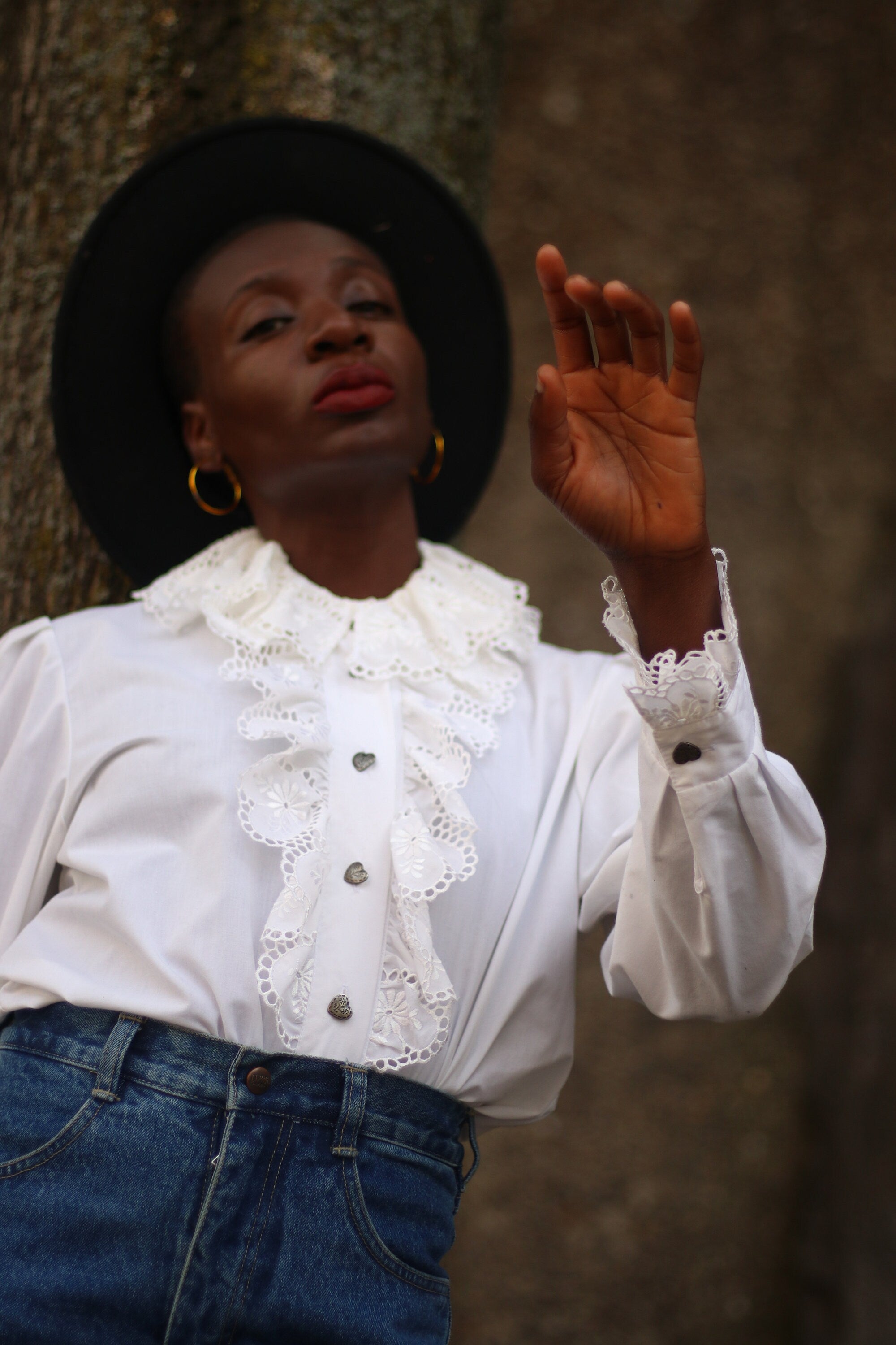 80s white shirt and jeans online