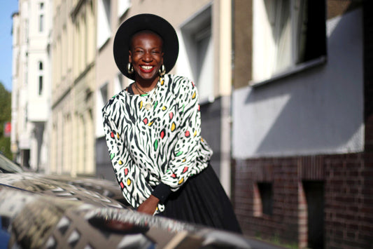 80s St Malo Blouse | Vintage animal print tunic| Monochrome black and white design| Crazy print Maximalist long sleeved top