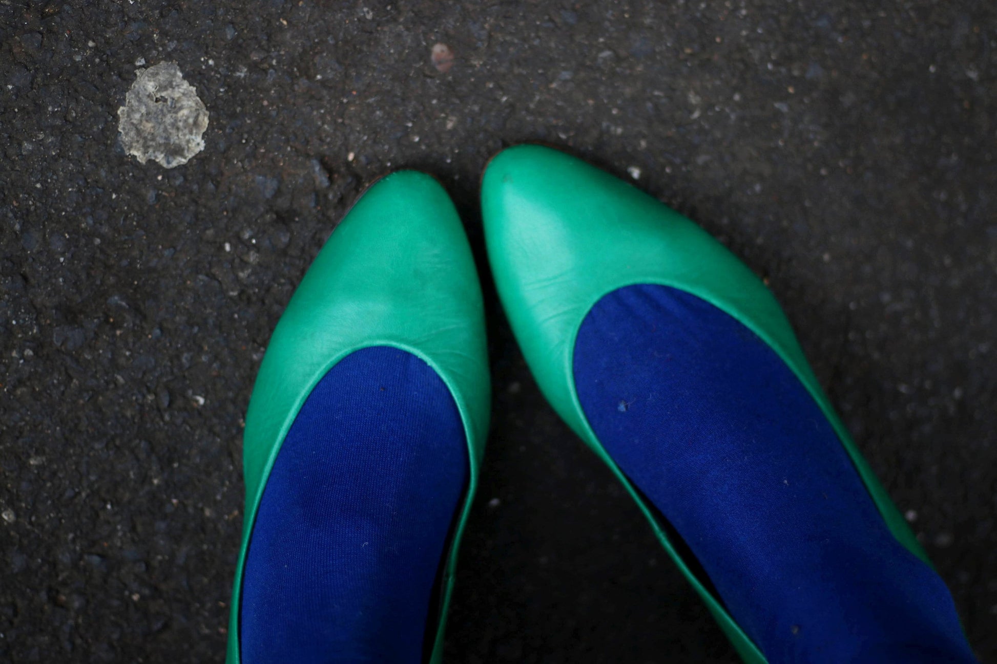 80s Green Leather Pumps| Vintage creation k+s studio shoe| Women's colorful bold heels| Retro slip ins